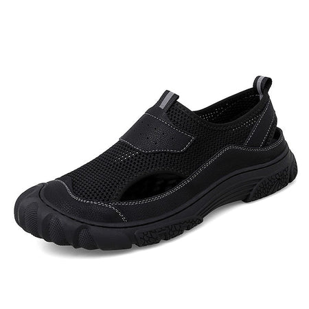 Outdoor Trendy Sandals Summer Mesh Hollow Casual Outerwear Shoes Men's Breathable Sports Shoes Beach Sandals New