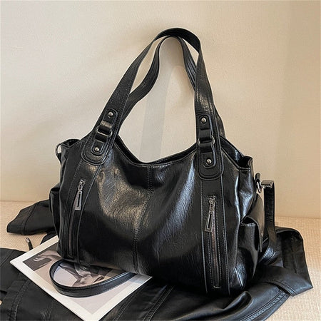Soft Interior Compartment Shoulder Bags High Quality Contrasting Colors Crossbody Bags for Women Fashion Pu Leather Handbags
