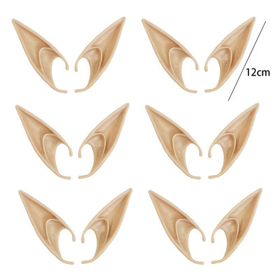 Halloween Elf Ears Latex Simulation Ears Props Fairy Angel Cosplay Mask Halloween Costume Accessories Mascaras Halloween Party