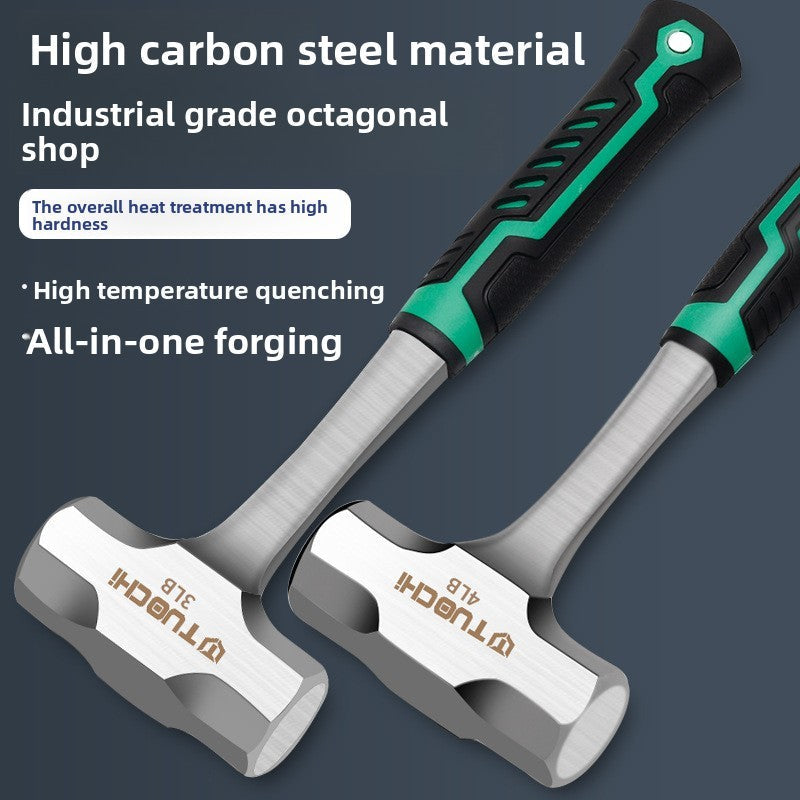Damaly, Sledgehammer, Octagonal Hammer, Integrated Wall Demolition and Wall Smashing Heavy Masonry Hammer, Hammer
