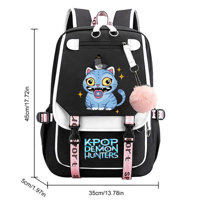 School Backpack for Students KPop Movie Daily Bagpack 2025 Hot Movie Print Backpacks for Girl Boy Laptop Usb Port Bag for Kids