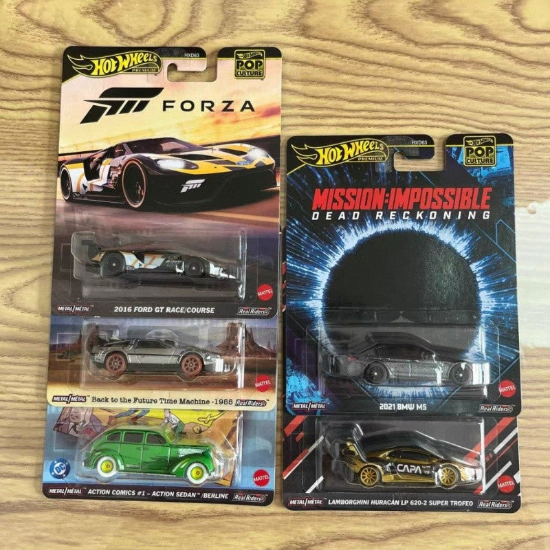New Hot Wheels HXD63 Pop Culture Collection Series Stranger Things Godzilla Back To The Future Forza Matrix Collection Toys Cars