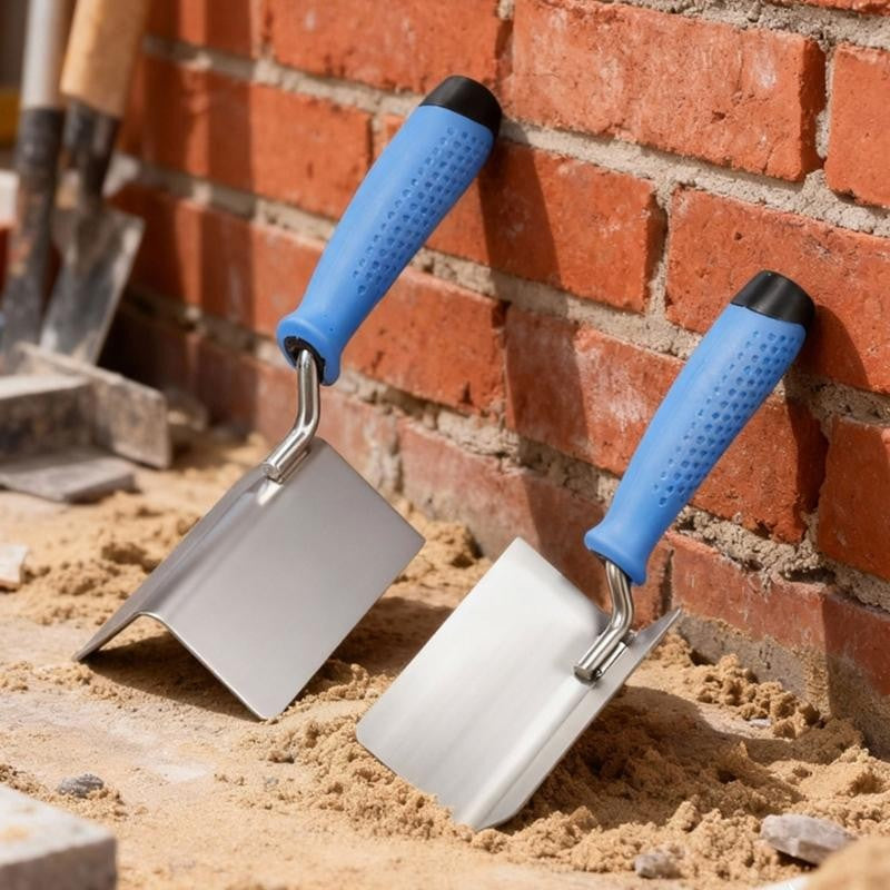 R9UF Outer Internal Corner Trowel Diatom Mud Construction Auxiliary Tool Stainless Steel Plastering Finishing Tool