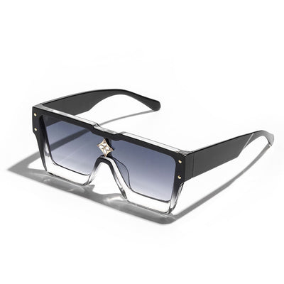 Ruiao Retro Black Millionaire Shades Luxury Sunglasses 2025 For Men Designer Famous Brand Square Sun Glasses Man Women Sunglass