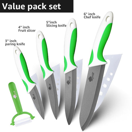 Kitchen Chef Knife Rustproof Fruit Paring Knife Ceramic Knife Household Utility Vegetable Slicing Knives Sharp Black Blades Cook