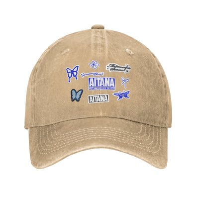 Summer Butterfly Aitana Baseball Cap Sun  Dropshipping Design Washed Hip Hop Hats Men Adult Vintage Kpop Rock Baseball Caps