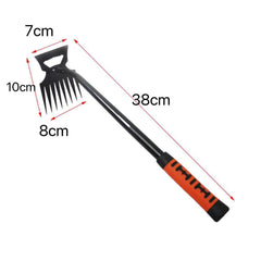 Metal Weed Cleaning Shovel 2 In 1 Garden Rake Stainless Steel 5/6/8/11 Teeth Dual Headed Weeding Tool For Gardening Weeding Tool