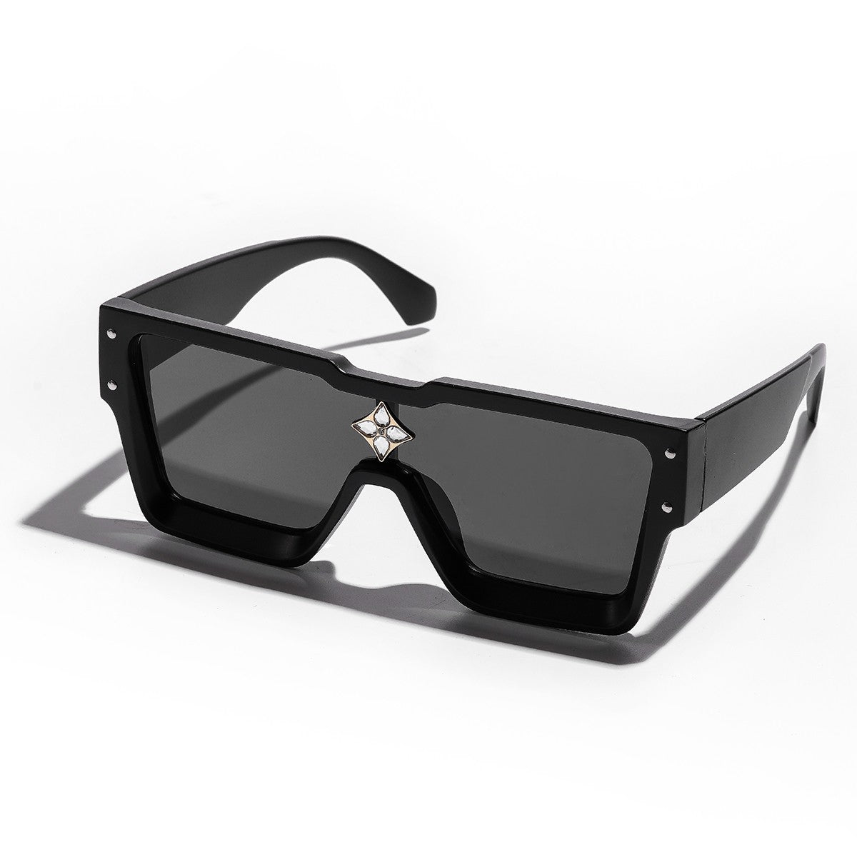 Ruiao Retro Black Millionaire Shades Luxury Sunglasses 2025 For Men Designer Famous Brand Square Sun Glasses Man Women Sunglass