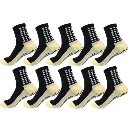 6/10/20Pairs Non Slip Grip Breathable Socks Men Women Professional Athletic Towel Bottom Shockproof for Football Basketball