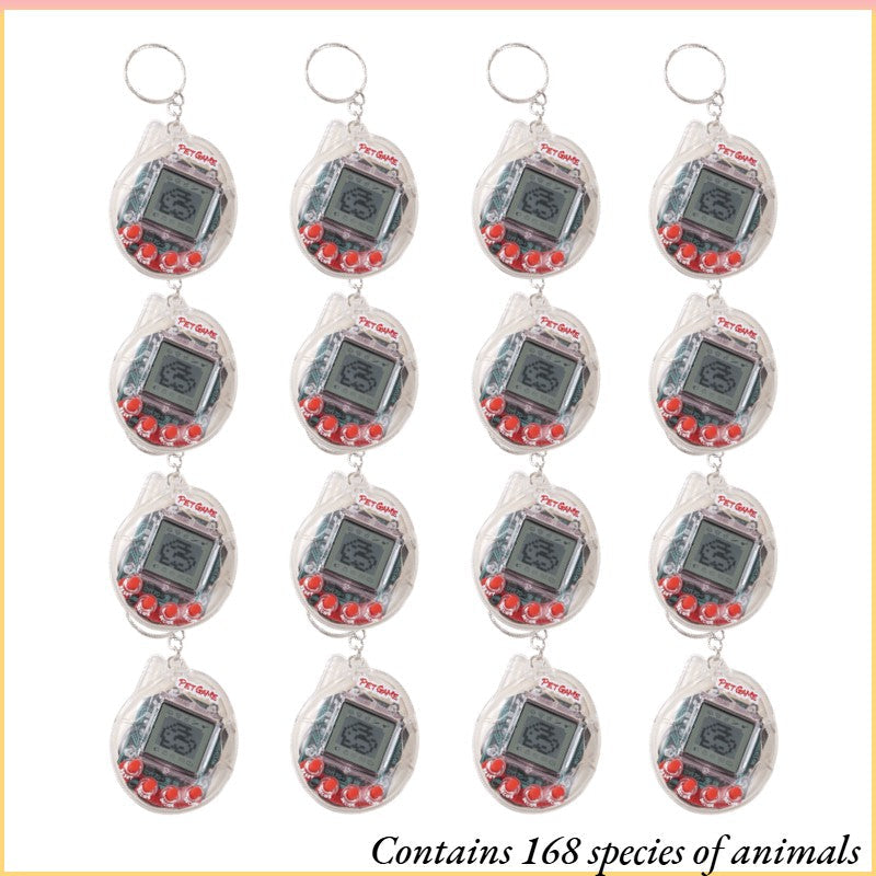 6-48PCS Virtual Pet Keychain Digital Pet Electronic Handheld Game Video Game Party Birthday Nostalgic 90s