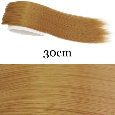 MERISI HAIR Synthetic Invisable Straight Hair Pads Clip In One Piece 2Clips Increase hair volume Hair Extensions Top Side Cover