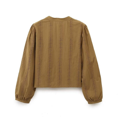 Embroidery Blouses For Lady Y2K Tops Harajuku Fashion Vintage Blouse Elegant Women's Luxury Blouses Long Sleeve Shirt
