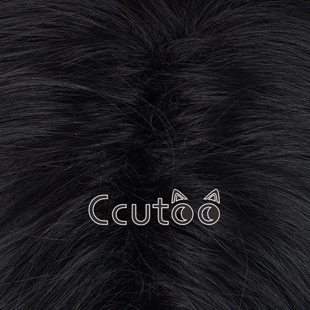 Anime Portgas D. Ace Short Black Wig Heat Resistant Synthetic Hair Cosplay Wigs + Wig Cap