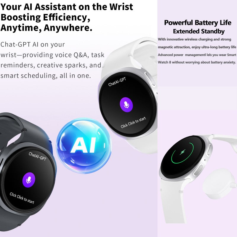 2026 Watch GPS Track Smart Watches For Men Women Sport Heart Rate Bluetooth Call NFC IP68 Waterproof Compass Smartwatch 8 Mini