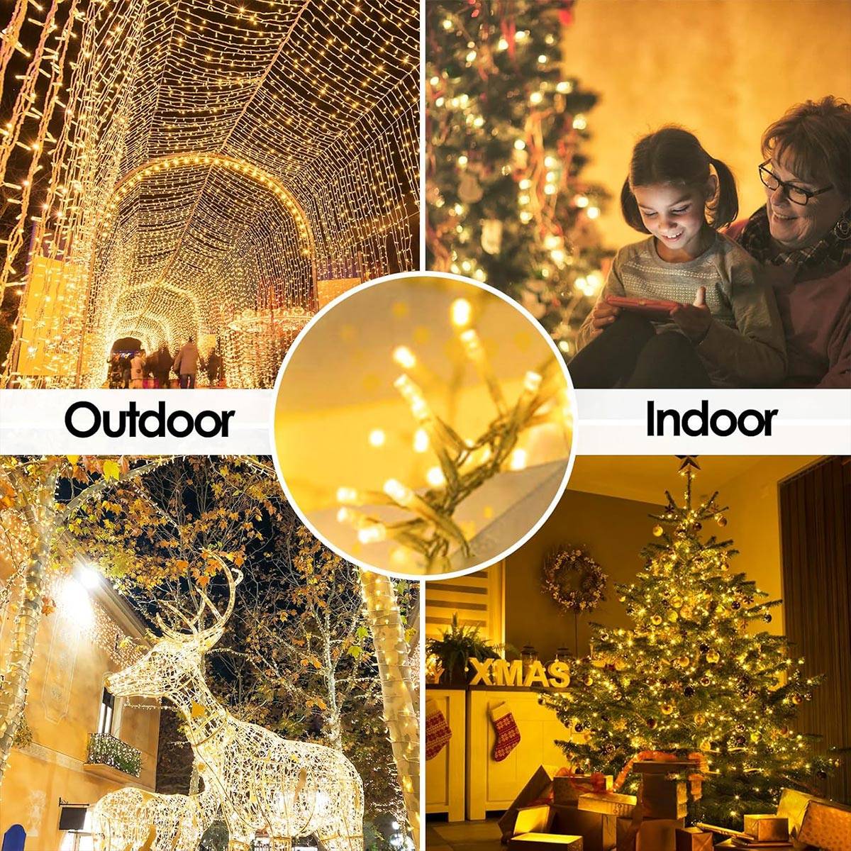 LED Christmas Lights 5/10/20M 220V Waterproof Fairy Lights Outdoor Garden Tree Home Halloween Party Holiday Decoration Lighting