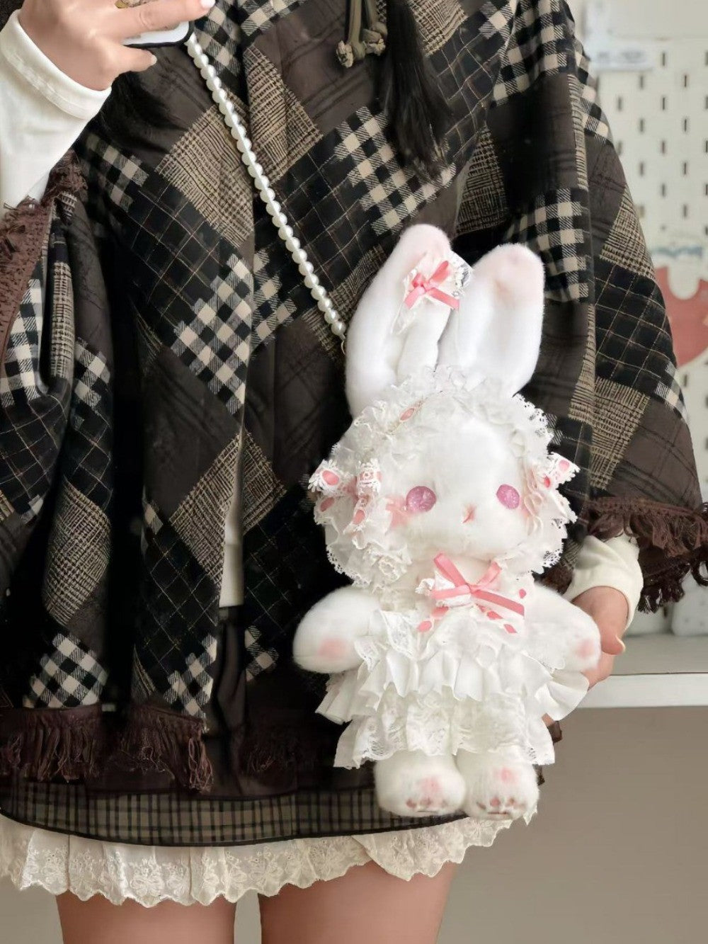Kawaii Bunny Bag Princess Lolita Shoulder Bag Long-eared Rabbit Sweet Crossbody Bags