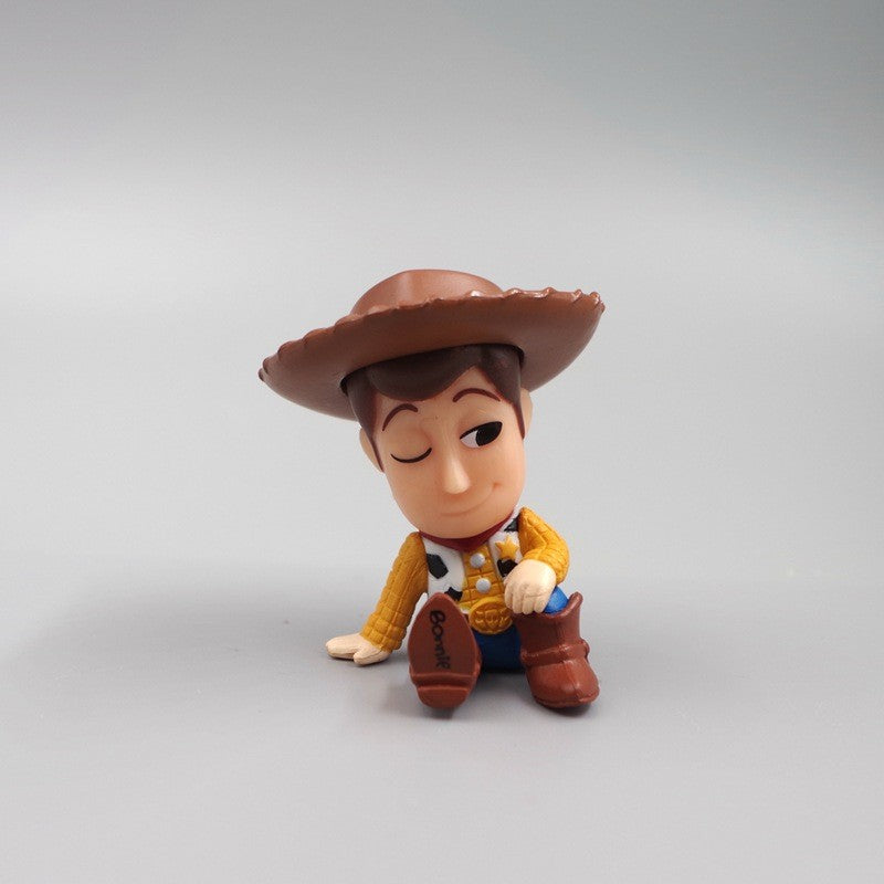 Q Version Anime Figures Cartoon Toy Story Woody Alien Monsters University James P. Sullivan Model Toys Children Christmas Gift