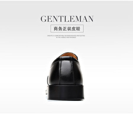 Mens Formal Leather Shoes Slip on Dress Wedding Casual Flats Luxury Walking Oxfords Office Work Zapatos Para Hombre Plus Size