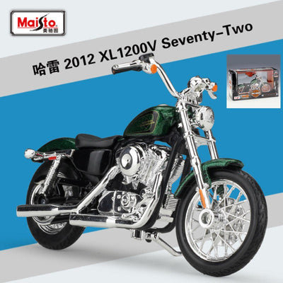 Maisto 1:18 Harley XL 1200V Seventy-Two Alloy Motorcycle Model Diecasts Metal Street Motorcycle Model Simulation Childrens Gifts