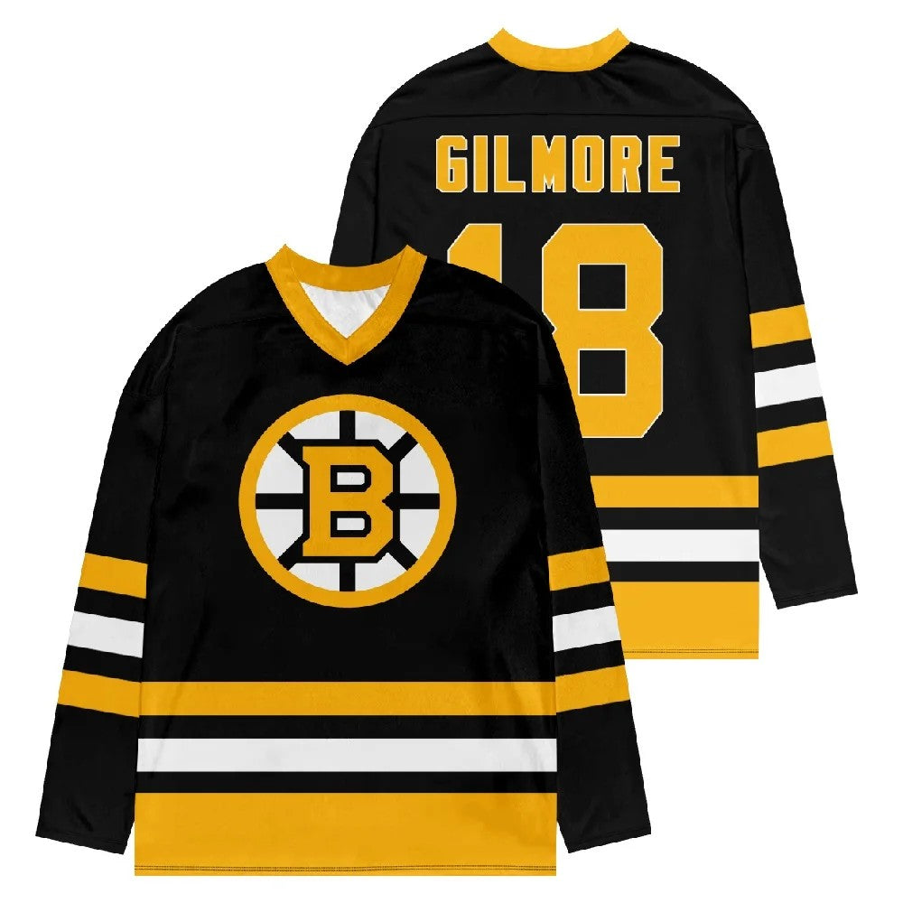 Happy Gilmore 2 Jersey V-Neck Long Sleeve Women Men Fashion Cosplay Hockey Jersey