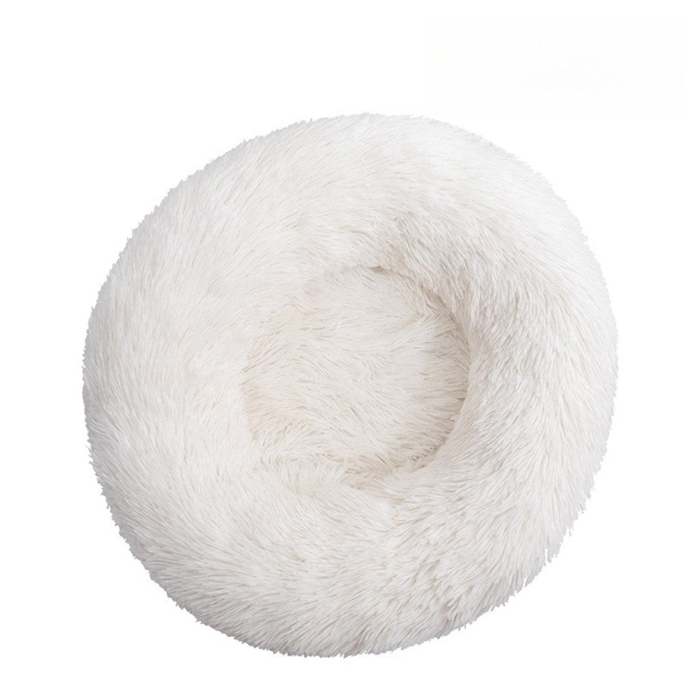 Plush Round Pet Beds for Dogs and Cats Winter Dog Mats Pet Beds Pet Supplies