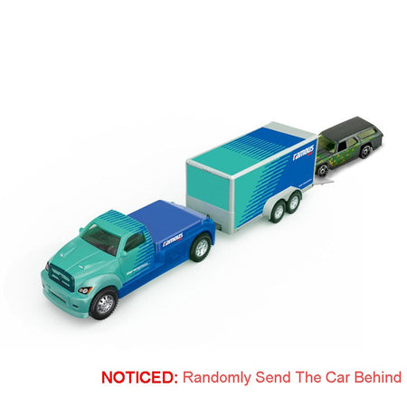1:64 Scale Container Truck Miniature Model Toy Cars Metal Diecast Trailer with Pull Back Transport Vehicle Toys for Kids Gifts