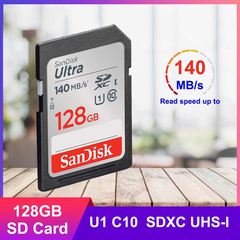 SanDisk SD Card 32GB SDHC 64GB 128GB 256G SDXC SD Card C10 Memory Cards Up to 200MB/s Read U3 V30 Flash Cards 4K UHD for Camera