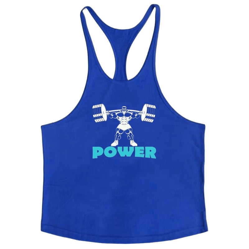 Fitness Workout Shirt Men, Muscle Gym Stringer Vest, Bodybuilding Singlet, Fashion Breathable Durable Sleeveless Tank Top