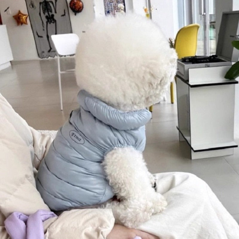 Fashion Solid Dog Clothes Soft Warm Dog Jacket Winter Puppy Vest Coat Waterproof Cat Down Jacket Pet Costumes Chihuahua Supplies