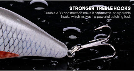 VTAVTA 5cm/7cm Crankbaits Fishing Lure Floating Wobblers for Pike Black Minnow Lures for Fishing Artificial Bait Fishing Tackle