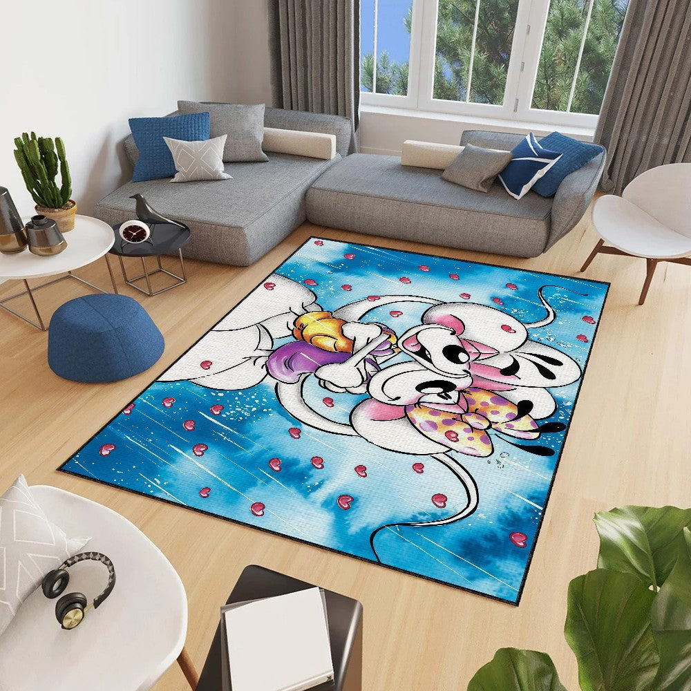 D-diddl small carpet Anti-Slip Kitchen cartoon funny maus art Bedroom Handmade Tufted Rug cute Living Room Entrance Decoration