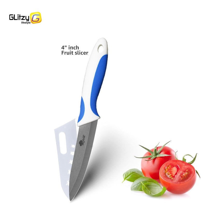 Kitchen Chef Knife Rustproof Fruit Paring Knife Ceramic Knife Household Utility Vegetable Slicing Knives Sharp Black Blades Cook
