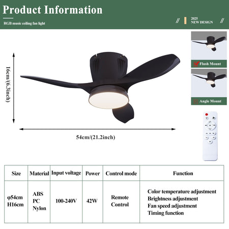 Minimalist Home Fan Light Nordic Led Living Room Restaurant Silent All-in-one Ceiling Fan Ceiling Lamps for Living Room Bedroom