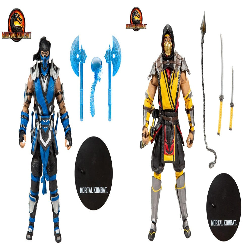 Mortal Kombat Spawn Sub-Zero Scorpion 7" Articulated Action Figure Toys 17cm
