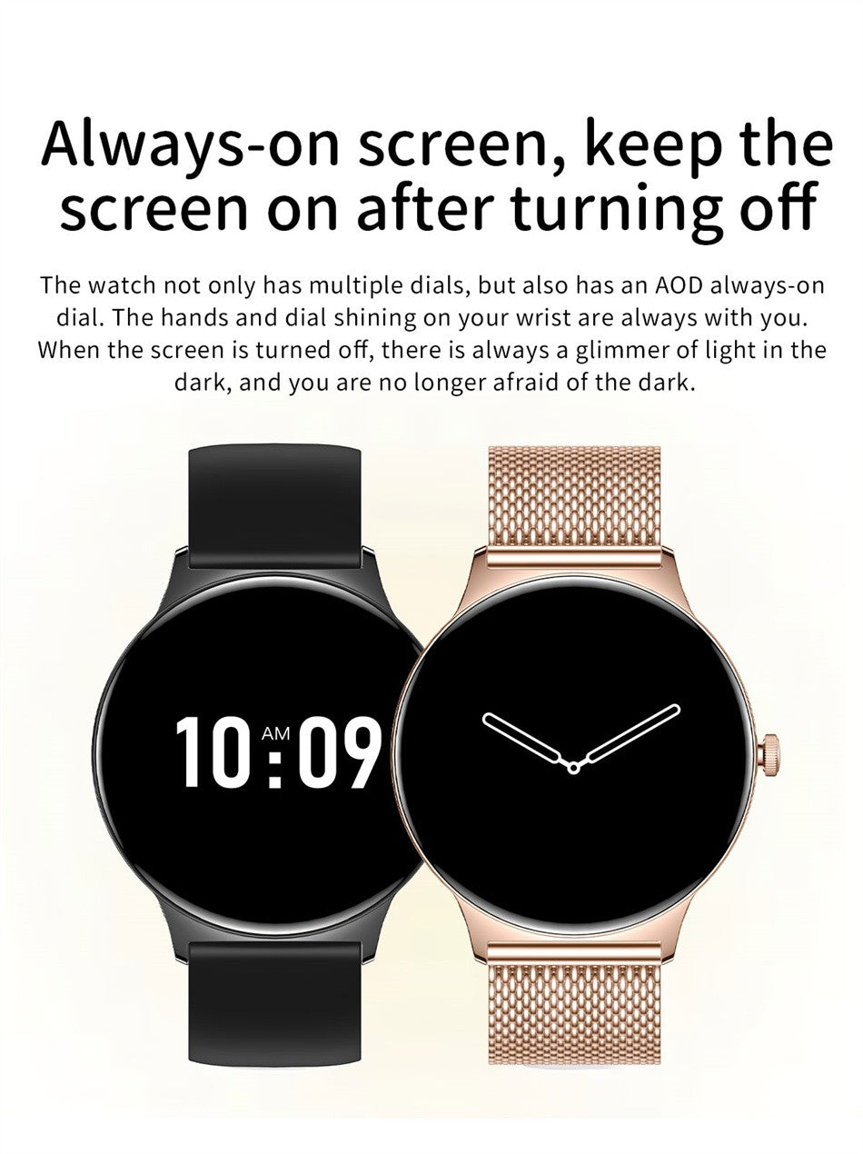 For Huawei New Ultra Slim AMOLED Smart Watch Women Screen Always Display Time Heart Rate BT Calling High-end Fashion Smartwatch