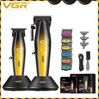 VGR Hair Trimmer Professional Electric Trimmers Hair Cutting Machine Cordless Adjustable Clippers Hair Trimmer for Men V-992 270