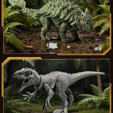 BLOKEES Jurassic World Jurassic Park Dinosaurs TERRAVENTURE Tyrannosaurus Rex Velociraptor Action Figure Assembly Toys Blind Box