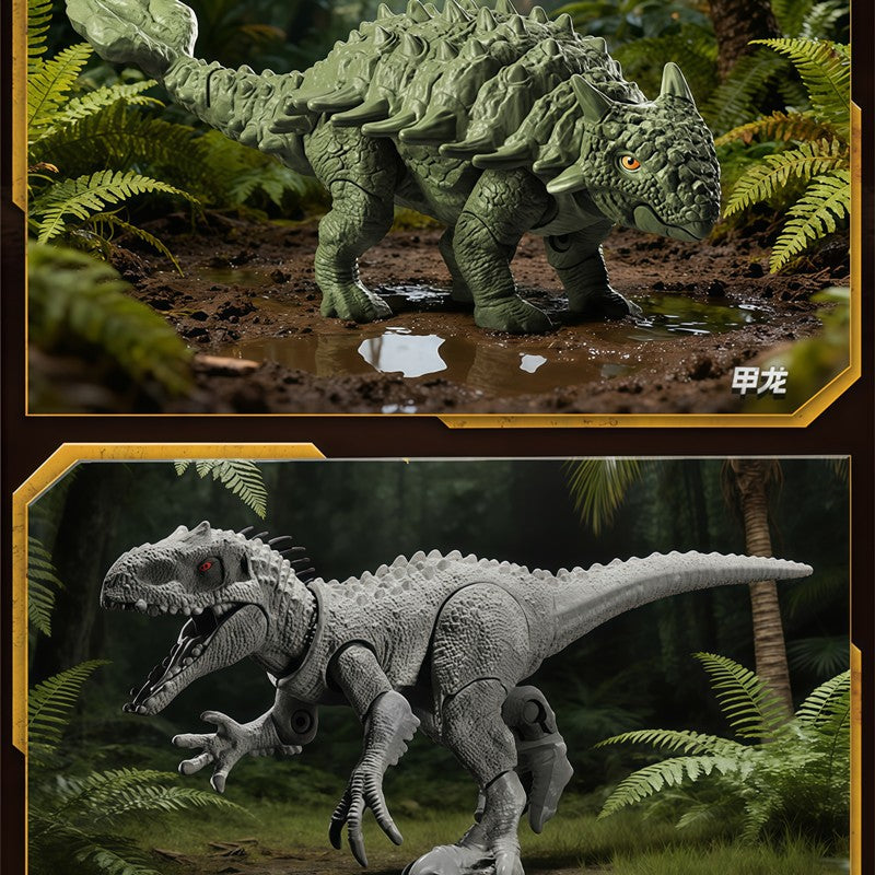 BLOKEES Jurassic World Jurassic Park Dinosaurs TERRAVENTURE Tyrannosaurus Rex Velociraptor Action Figure Assembly Toys Blind Box