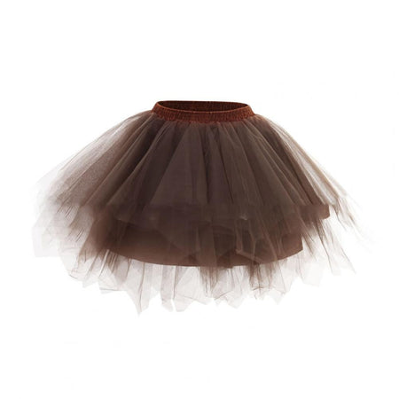 Women's Tulle Skirt 1950s Vintage Skirts Adult Ballet Crinoline Tulle Skirt Fluffy Princess Petticoat Underskirt Dancing Dress