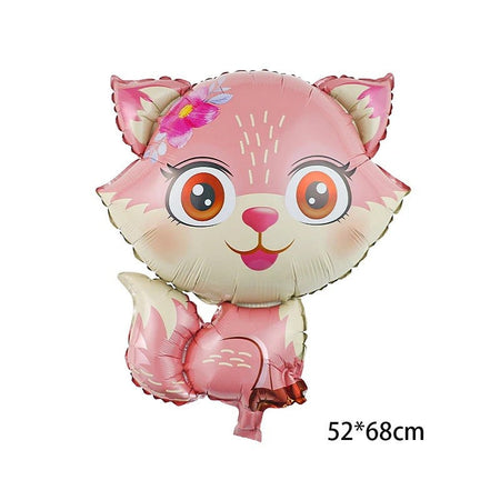 Cute Cartoon Animals Fox Deer Foil Balloons Forest Animals Theme Baby Shower Birthday Party Decoration Supplies