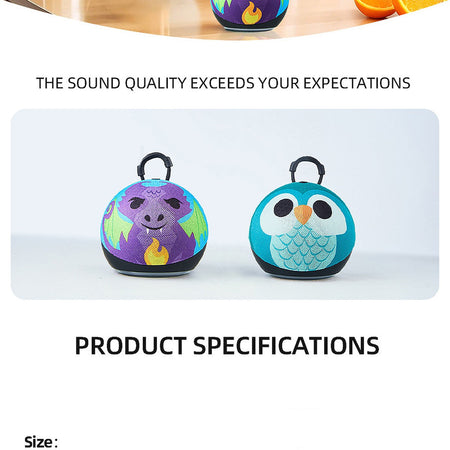 Mini Speakers Bluetooth Wireless Fm Radio Portable Multifunction Noise Cancelling Party Cartoon Birthday Gifts Smart Speakers