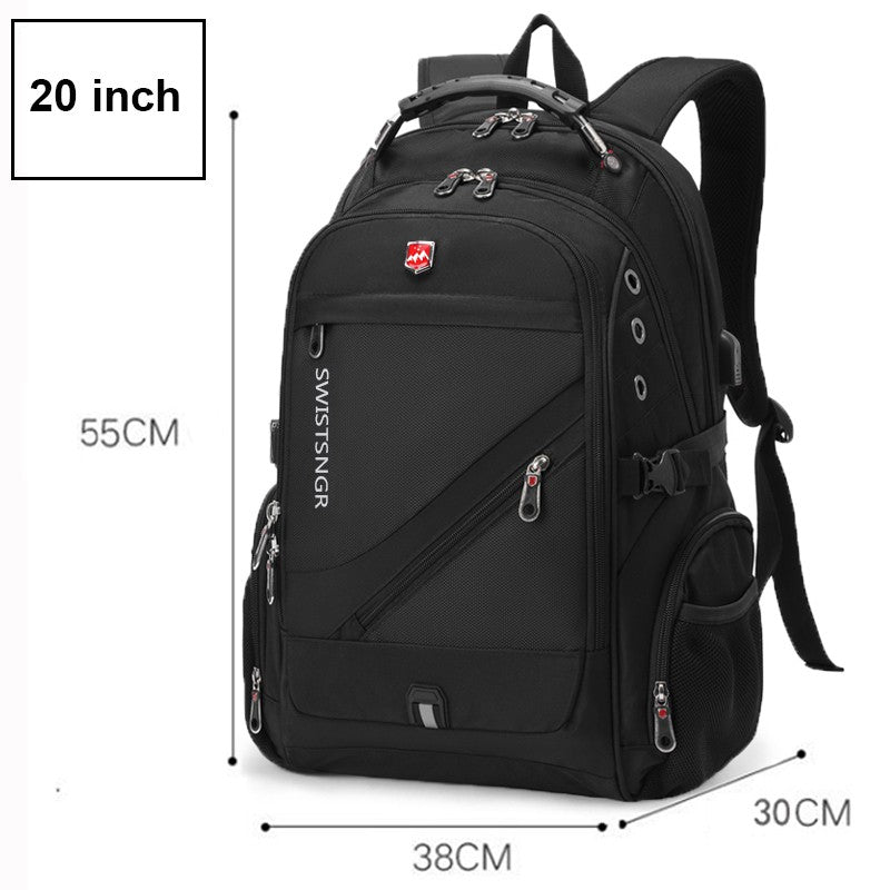 Brand Men's Backpack Anti-theft Waterproof 17inch Laptop Backpacks USB Charging Business Travel Backpack School Bag Male Mochila