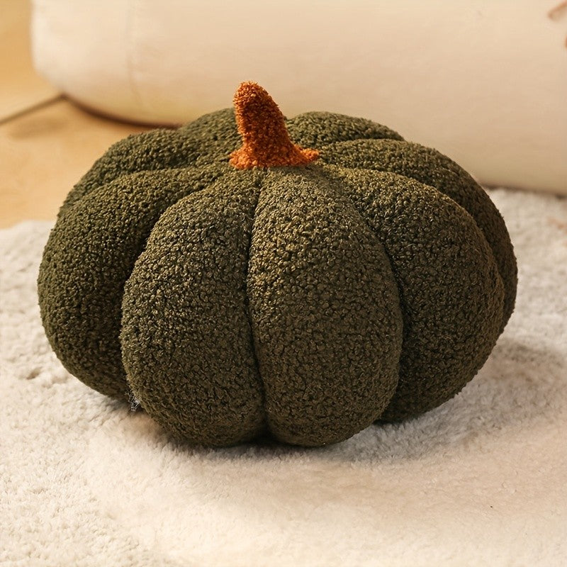 3D Fluffy Pumpkin Plush Pillow,for Halloween Home Decor, Birthday Party Favors & Cozy Home Accents, Pumpkin Decorations