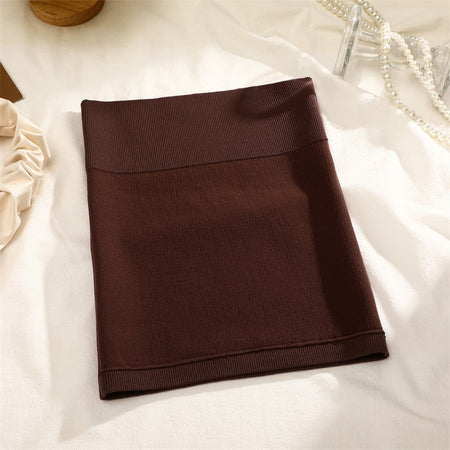 Women's High Waist Ribbed Striped Mini Skirt Tight Night Club Party Pencil Skirt Casual Short Skirt Sexy Solid Color Bodycon New