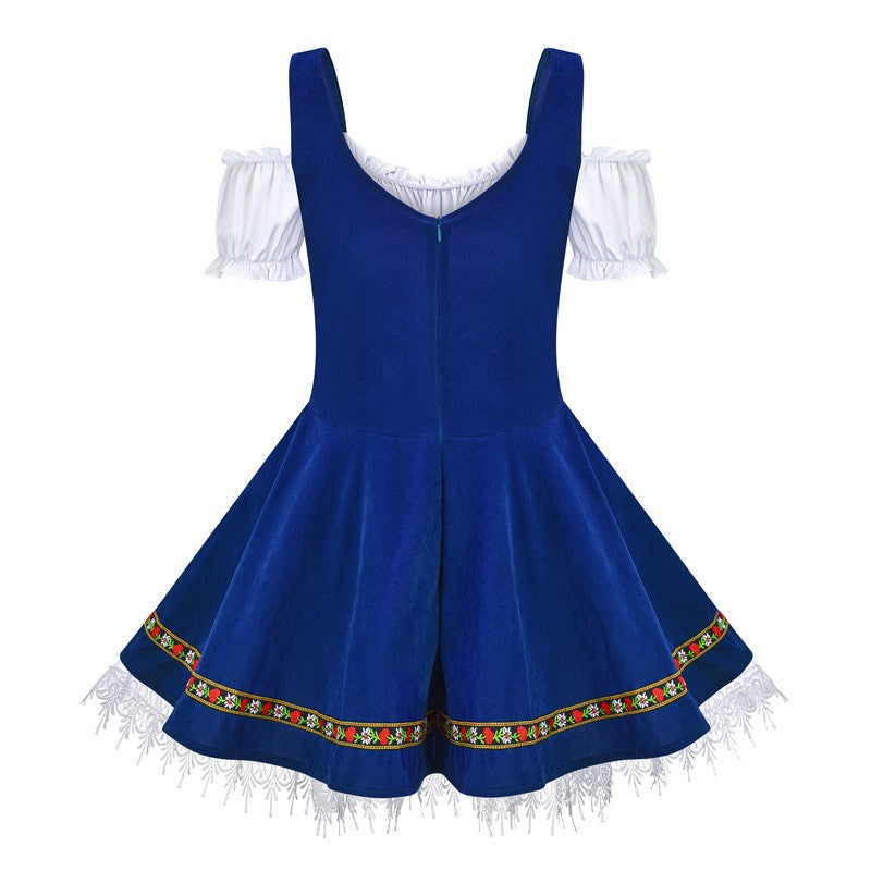Oktoberfest Costume for Women German Bavarian Traditional Dirndl Dress Octoberfest Festivals Beer Girl Costume