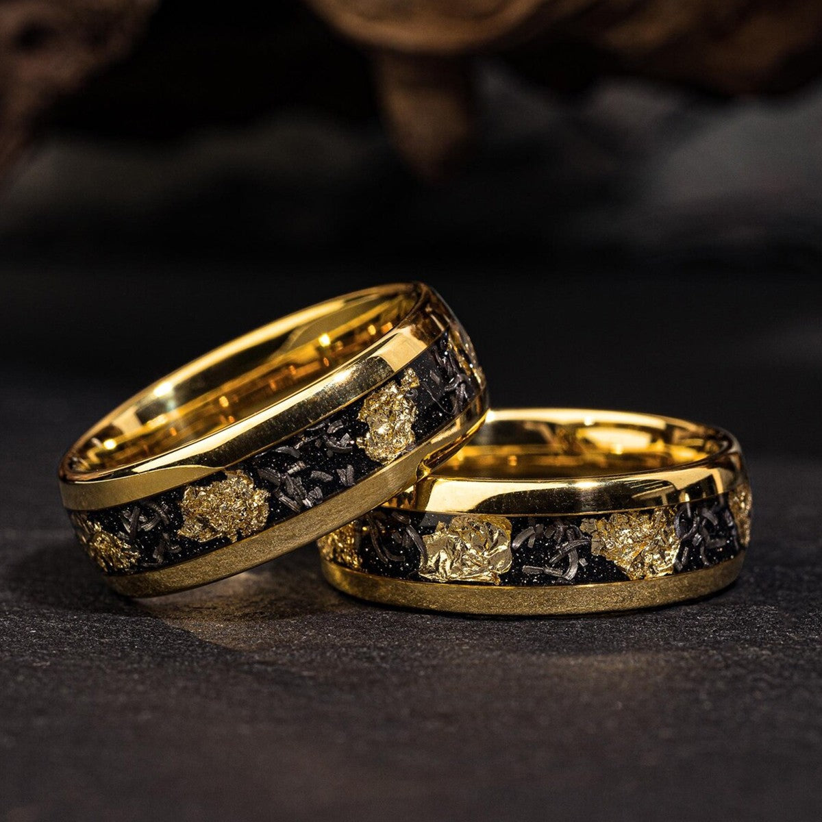 8MM Meteorite tungsten ring anillos bague homme pareja de compromiso fashion jewelry Men's wedding bands engagement rings gifts