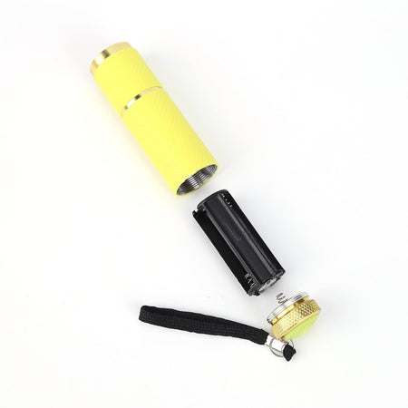 Mini Torch 9 LED Flashlight For Children Adult Aluminum Alloy Night Fishing LED Torch with Lanyard Outdoor Camping Light