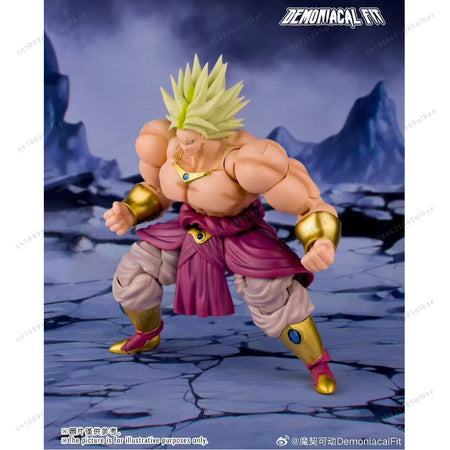 In Stock Dragon Ball Demoniacal Fit DF SHF Legendary Berserker Shatter The Universe Broly Action Figure Toy Model Gift