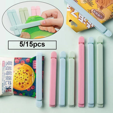 Food Snack Sealing Clip 12/15.5cm Plastic Chip Clips for Food Packages Curved Design Sealing Bag Clips Sealing Food Bag Clips