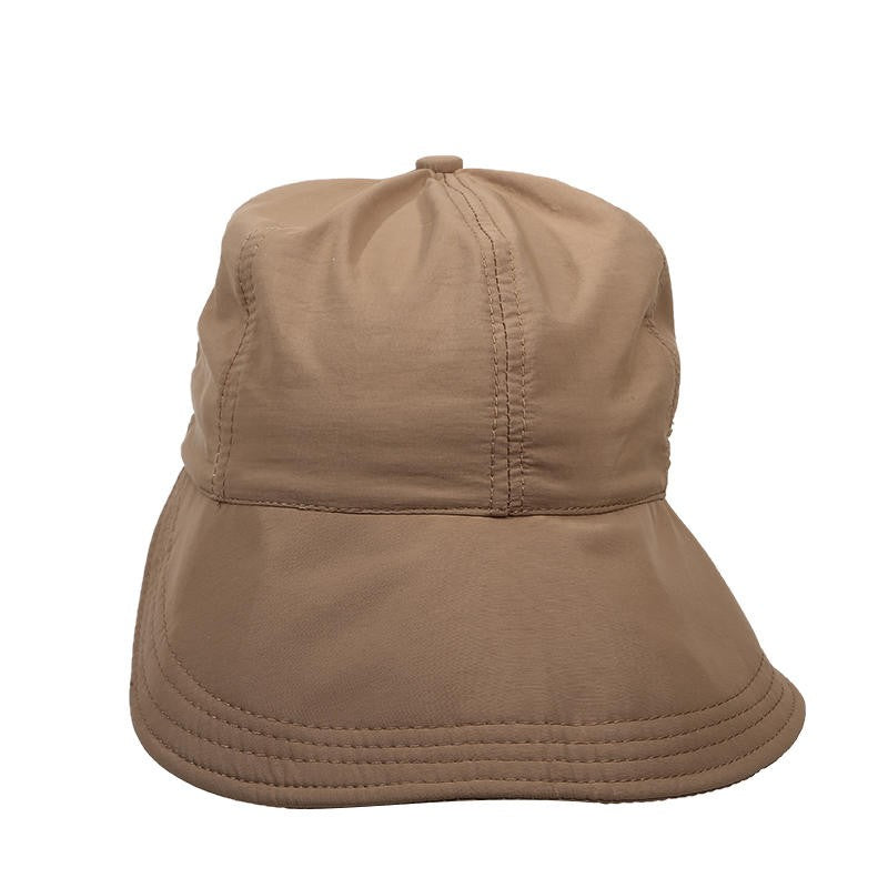 Summer Ladies Wide Brim Fisherman Hat Girls Foldable Portable Sun Hat Ladies Simple Adjustable Sun Protection Outdoor Hat